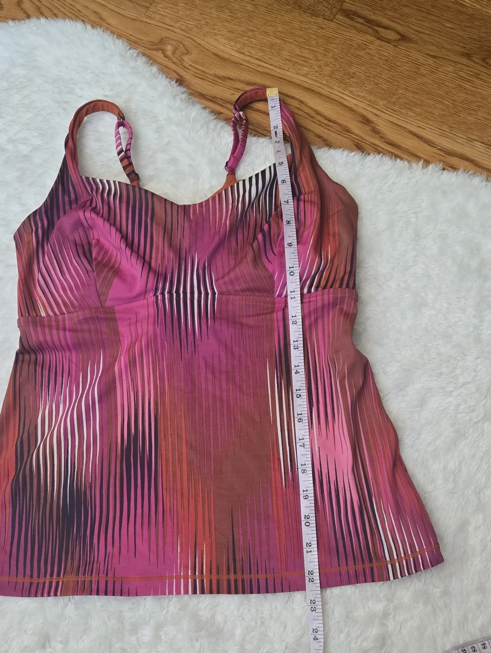 Athleta Tankini Swim Top, Womens Size 36D/DD